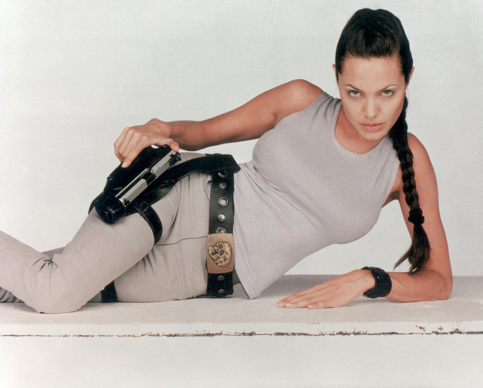 A promotional image from the 2001 version of <em>Tomb Raider</em> starring Angelina Jolie. (Photo: Getty Images)