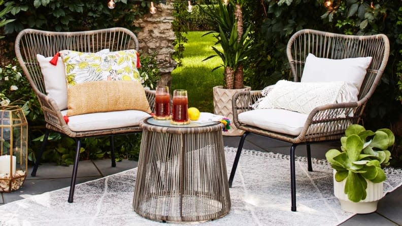 Wayfair's patio and outdoor section has some great offerings.