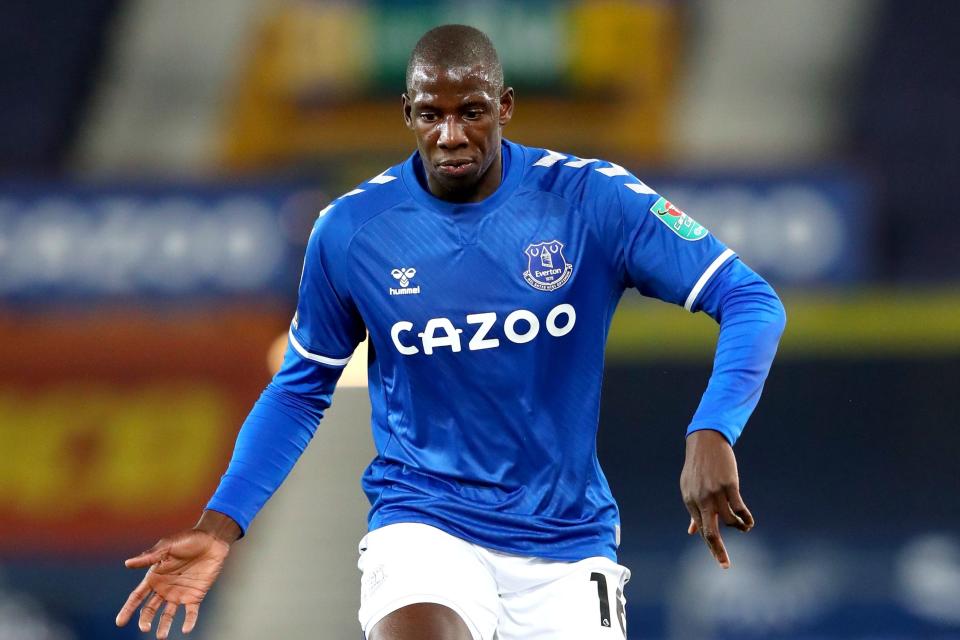 Abdoulaye Doucouré   in action for EvertonPA