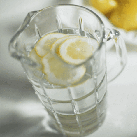 Make it a goal to drink 3 liters of water with lemon per day 