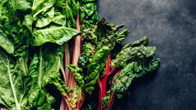 Spinach and Swiss chard