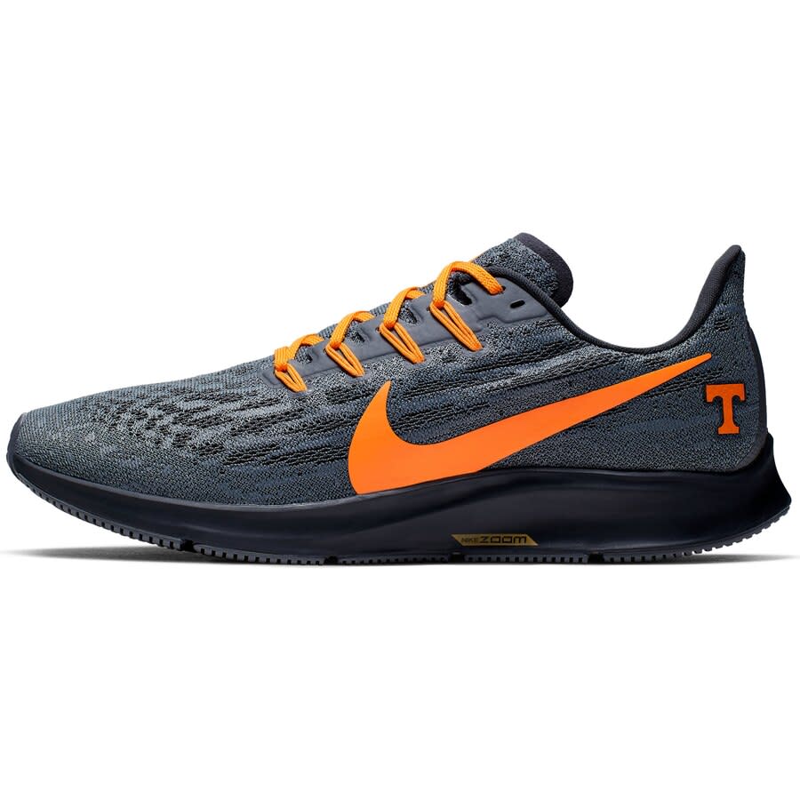 Men's Nike Gray/Tennessee Orange Tennessee Volunteers Air Zoom Pegasus 36 Sneakers