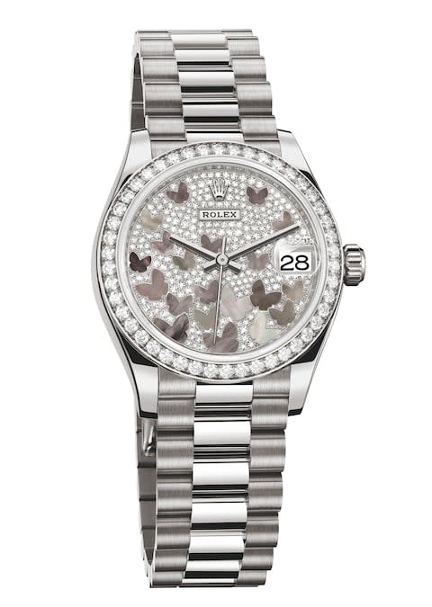 Rolex Datejust white gold and diamonds