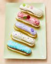 <p>Why limit your decorating skills to Easter eggs when you can give coconut creme éclairs a springtime makeover as well? </p><p>Get the <strong><a href="https://www.womansday.com/food-recipes/food-drinks/a26653911/coconut-creme-eclairs-recipe/" rel="nofollow noopener" target="_blank" data-ylk="slk:Coconut Creme Éclairs recipe.;elm:context_link;itc:0;sec:content-canvas" class="link ">Coconut Creme Éclairs recipe. </a></strong></p>