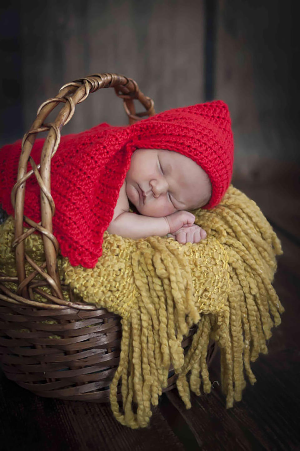 Crocheted Little Red Riding Hood Costume