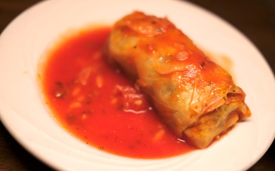 Rose's cabbage roll appetizer at Jamil's Steakhouse.