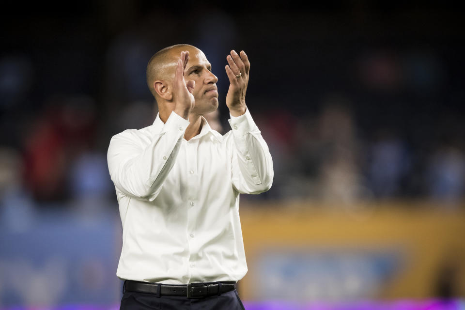 Chris Armas has detailed the challenges of taking over NYRB in the middle of the season. (Getty)