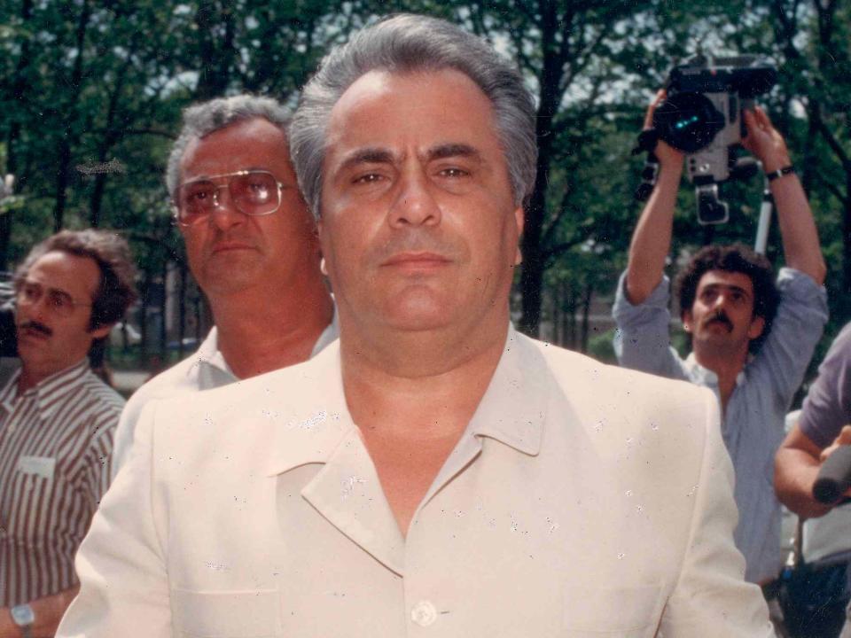 <p>Yvonne Hemsey/ Getty</p>  John Gotti, aka "The Dapper Don," arriving at a courthouse for his hearing in 2001.