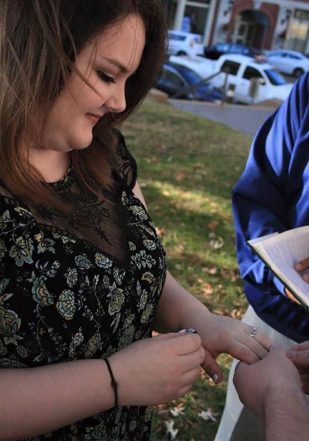 The pair exchanged their loving vows in November. Photo: Facebook/Quinn McRae