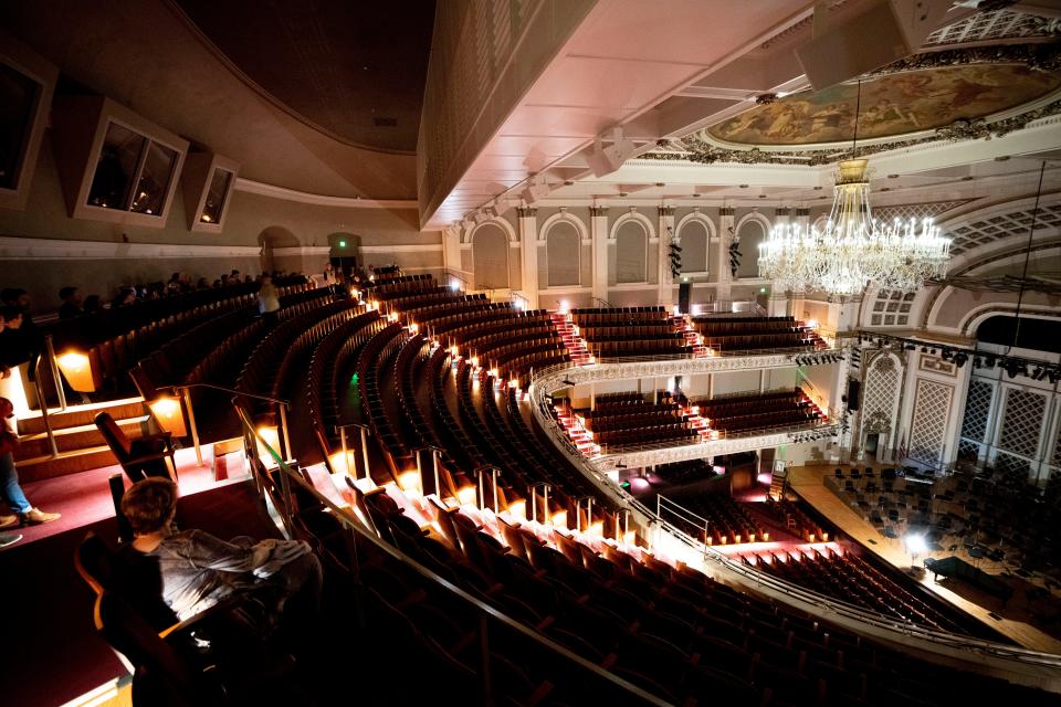 Indoor tours of Music Hall allow patrons to explore public and private spaces within the concert hall.