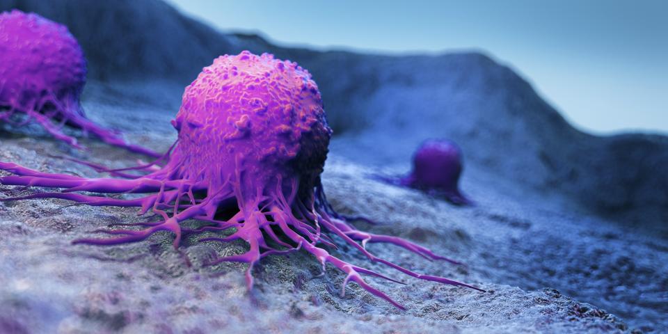 Illustration of a cancer cell.