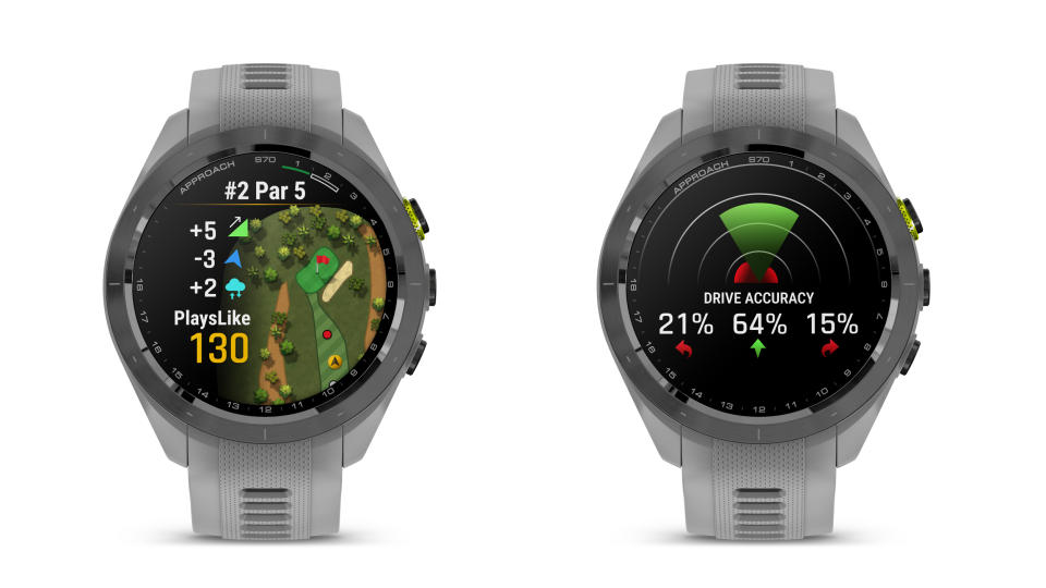 Garmin Approach S70 watch screens