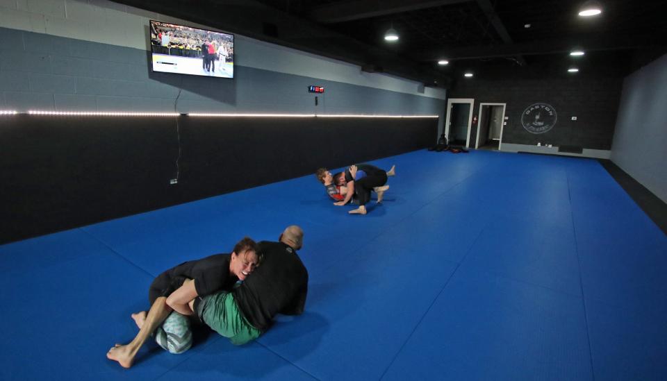 Inside Gaston Jiu Jitsu Academy on West Main Avenue Saturday afternoon, March 23, 2024.