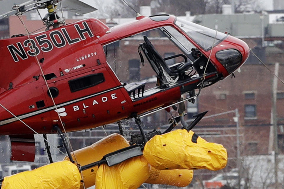 Five dead in New York river helicopter crash