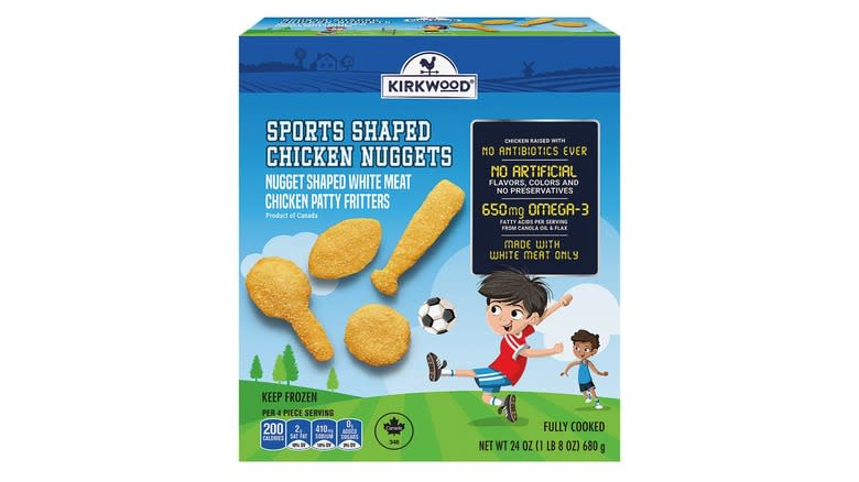 chicken nugget product bag