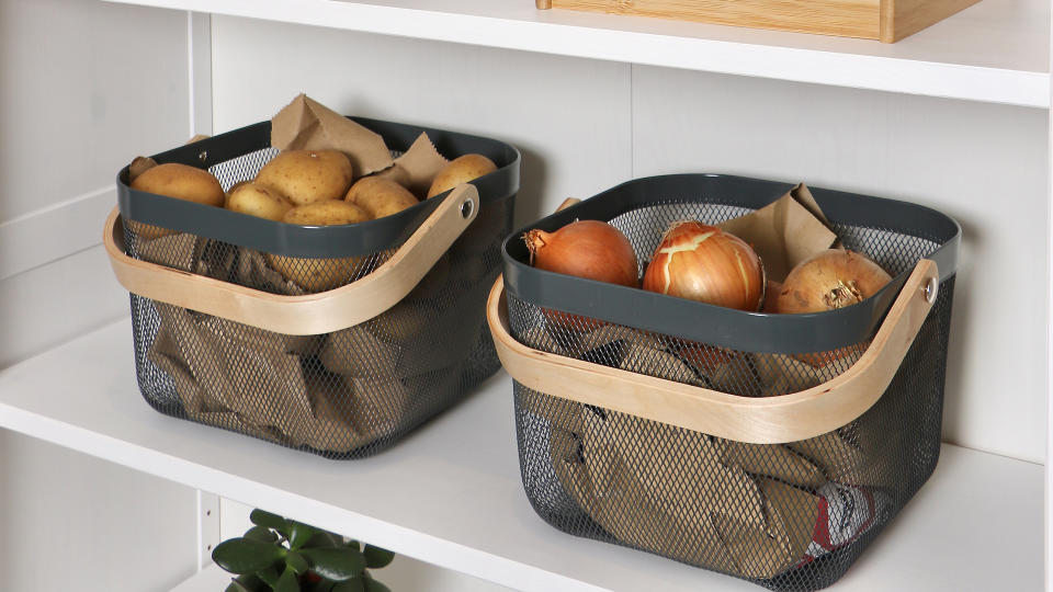 4. Use baskets for fruit and veg