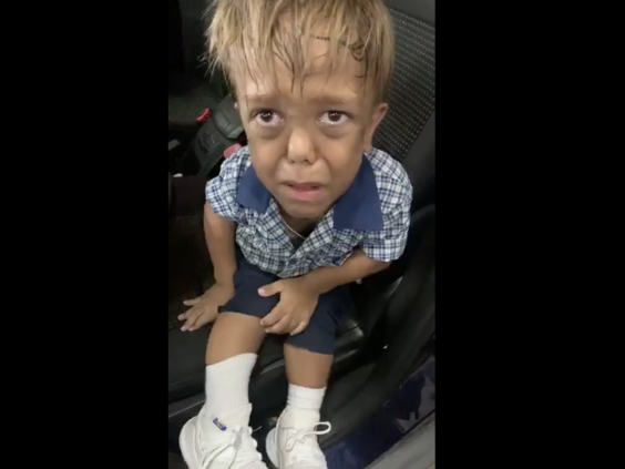 Footage of nine-year-old Quaden Bayles went viral after his mother shared a video of him in tears to highlight the consequences of bullying (Facebook: Yarracka Bayles)