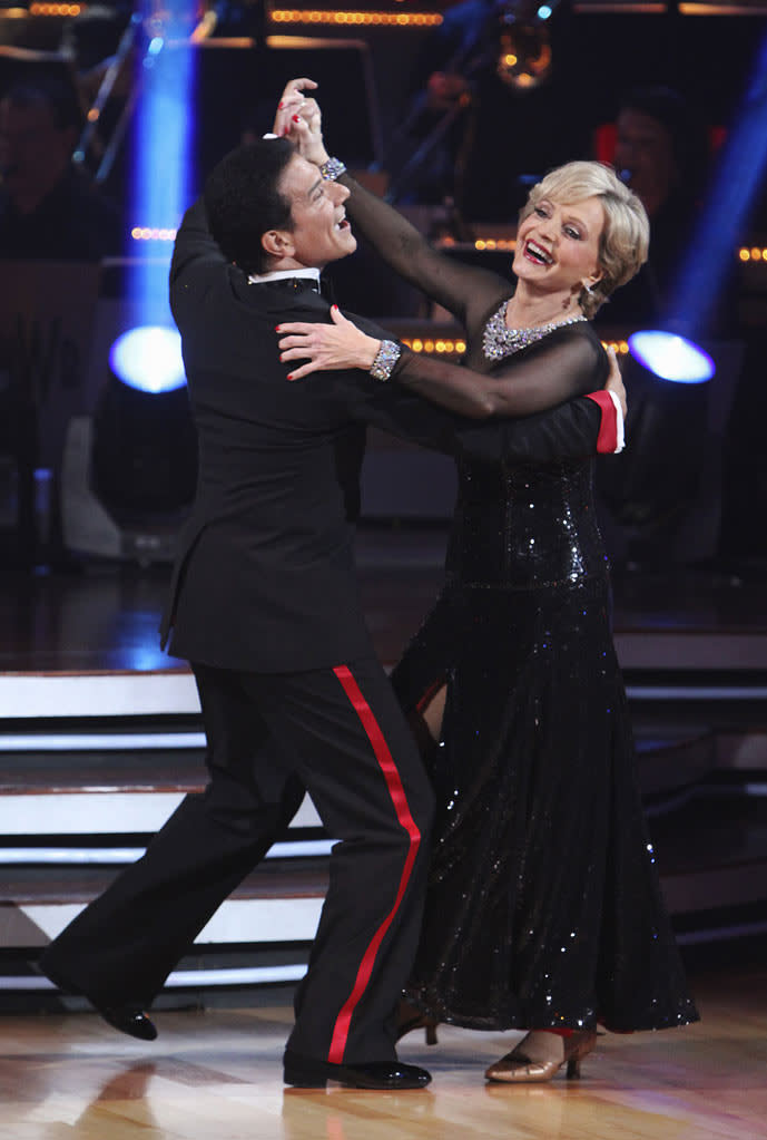 Florence Henderson and Corky Ballas perform on "Dancing with the Stars."