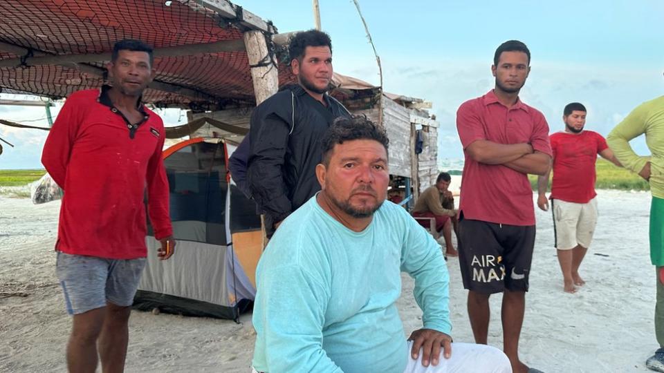 Pascual González, jefe de un grupo de 35 pescadores en Cayo Herradura.