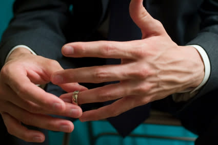 <div class="caption-credit"> Photo by: iStock Photo</div><div class="caption-title">The Guy Who's Married</div>Yes, even if he's getting divorced or is separated. This should be a no-brainer, but nothing good will come of a relationship that is transitional or one that started with him cheating. If you're looking for true love, this guy is definitely off-limits. <br> <b><i><a href="http://www.babble.com/babble-voices/husband-wife-life-lamar-ronnie-tyler/2012/10/15/8-ways-to-tell-if-your-man-means-it-when-he-says-that-hes-ready-for-marriage/?cmp=ELP|bbl|lp|YahooShine|Main||010813||20GuysYouShouldBreakUpwithASAP|famE|||" rel="nofollow noopener" target="_blank" data-ylk="slk:Related: 8 ways to tell if your man is ready for marriage;elm:context_link;itc:0;sec:content-canvas" class="link ">Related: 8 ways to tell if your man is ready for marriage</a></i></b>