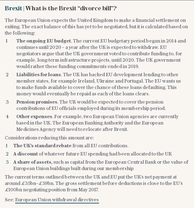 Brexit | What is the Brexit “divorce bill”?