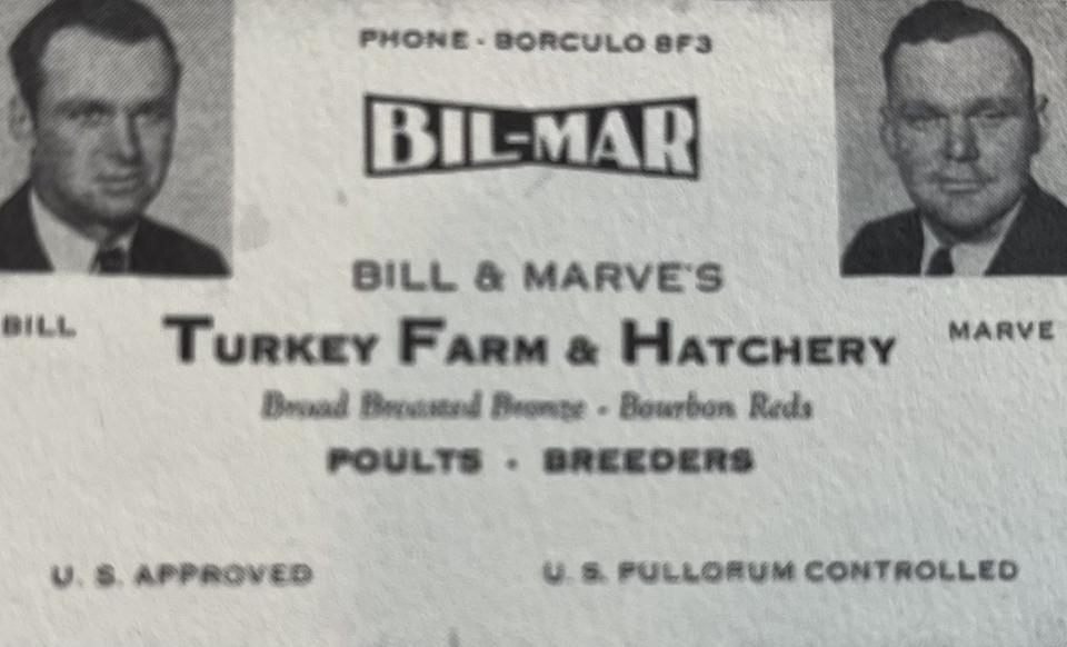 An early business card for Bil-Mar.