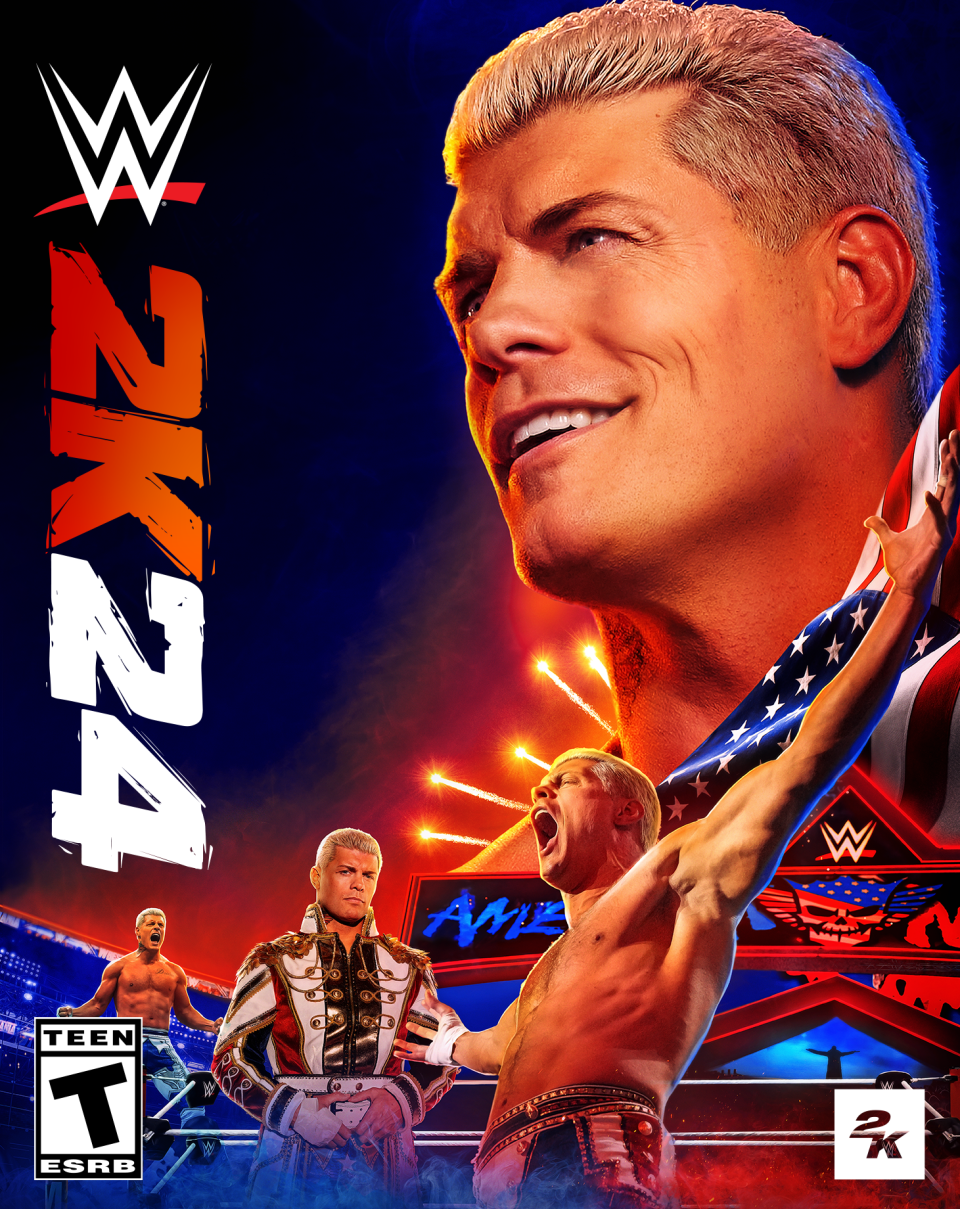 WWE 2K24 Standard Edition, featuring Cody Rhodes on the cover.