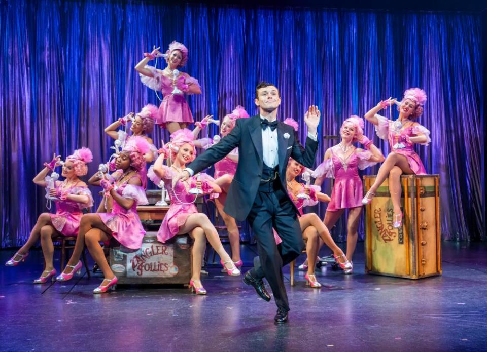 Charlie Stemp and dancers in Crazy for You.