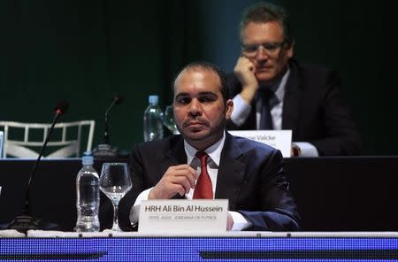 FIFA Vice President Prince Ali bin al-Hussein of Jordan attends the CONMEBOL ordinary congress in Luque March 4, 2015. REUTERS/Jorge Adorno