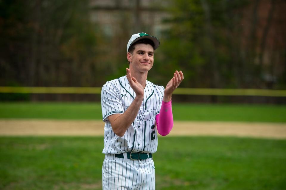 Nipmuc Regional High School junior captain Anthony Ruggiero, before a game against Sutton, in Upton, May 3, 2023.