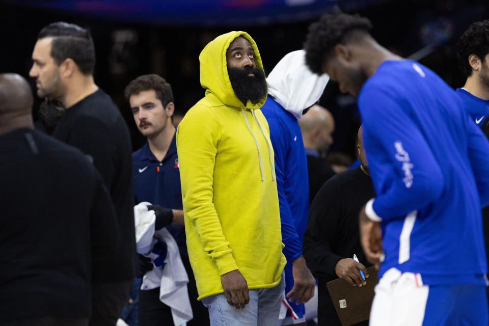 The NBA isn't expected to fine James Harden or the 76ers after his absence in Philadelphia to start the season.