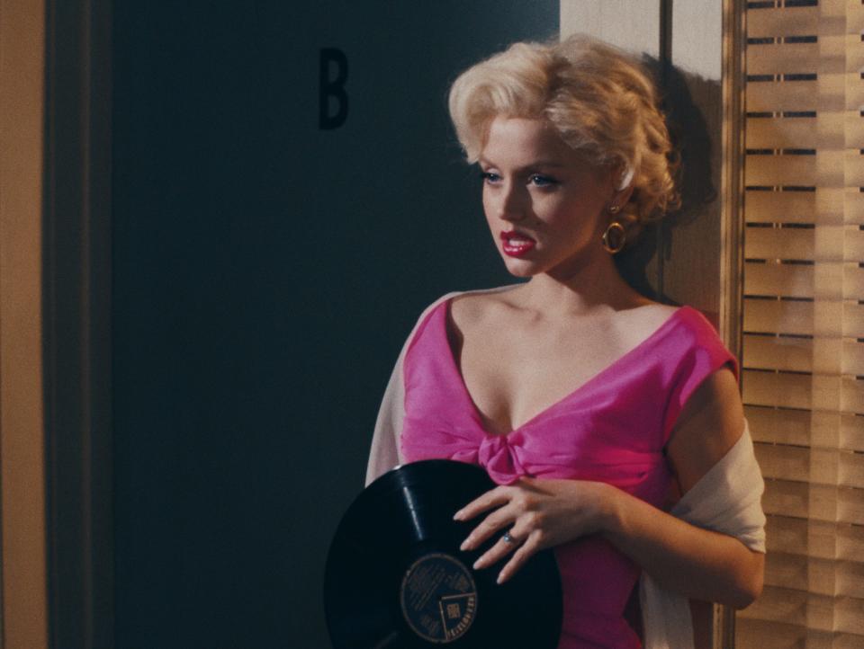 Ana de Armas as Marilyn Monroe in "Blonde."