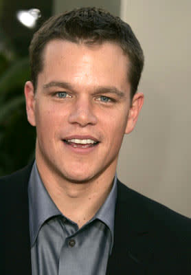 Matt Damon at the Hollywood premiere of Universal Pictures' The Bourne Supremacy