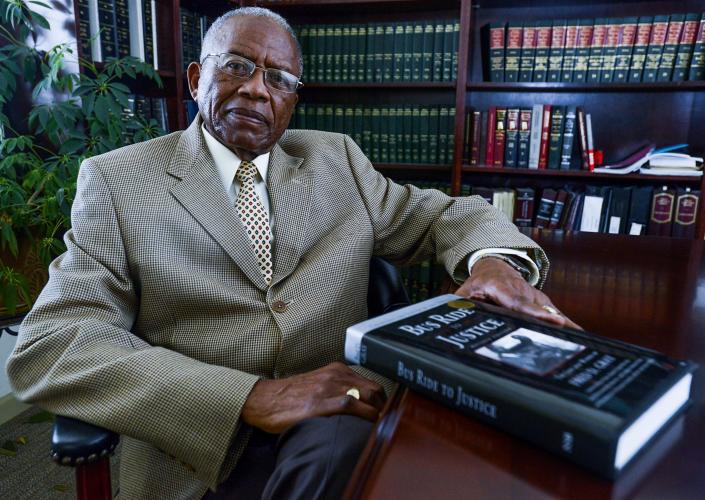 Attorney Fred Gray in his offices in Tuskegee, Ala. on Tuesday August 20, 2013.