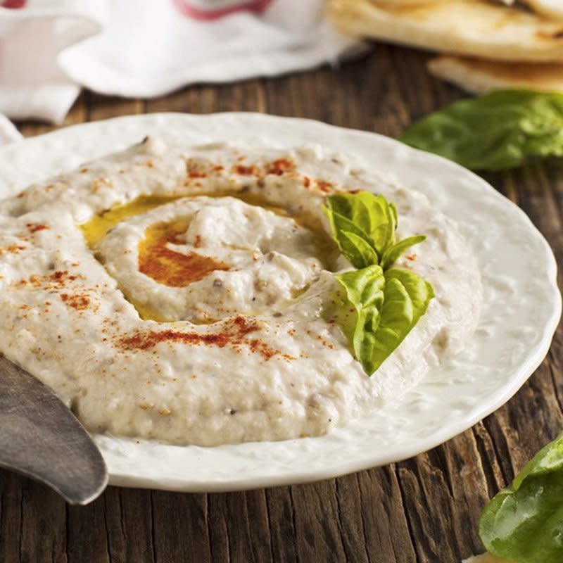 <p>Dips are such an easy way to spice up any snack or meal. This easy eggplant dip is velvet-y, rich, and full of robust flavor from the baked eggplant. </p><p><strong>Get the recipe: <a href="https://www.godairyfree.org/recipes/creamy-eggplant-dip" rel="nofollow noopener" target="_blank" data-ylk="slk:Creamy Eggplant Dip;elm:context_link;itc:0;sec:content-canvas" class="link ">Creamy Eggplant Dip</a></strong></p>