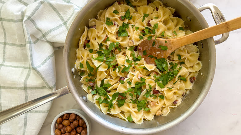 pan of pasta