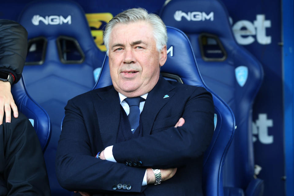 Carlo Ancelotti's Napoli are second in Serie A- 20 points behind first placed Juventus