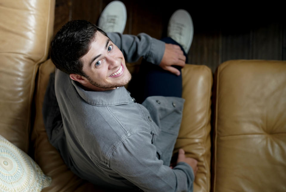 Jaren Lewison poses for a photo Wednesday, June 23, 2021, in Dallas to promote his Netflix series "Never Have I Ever." (AP Photo/LM Otero)