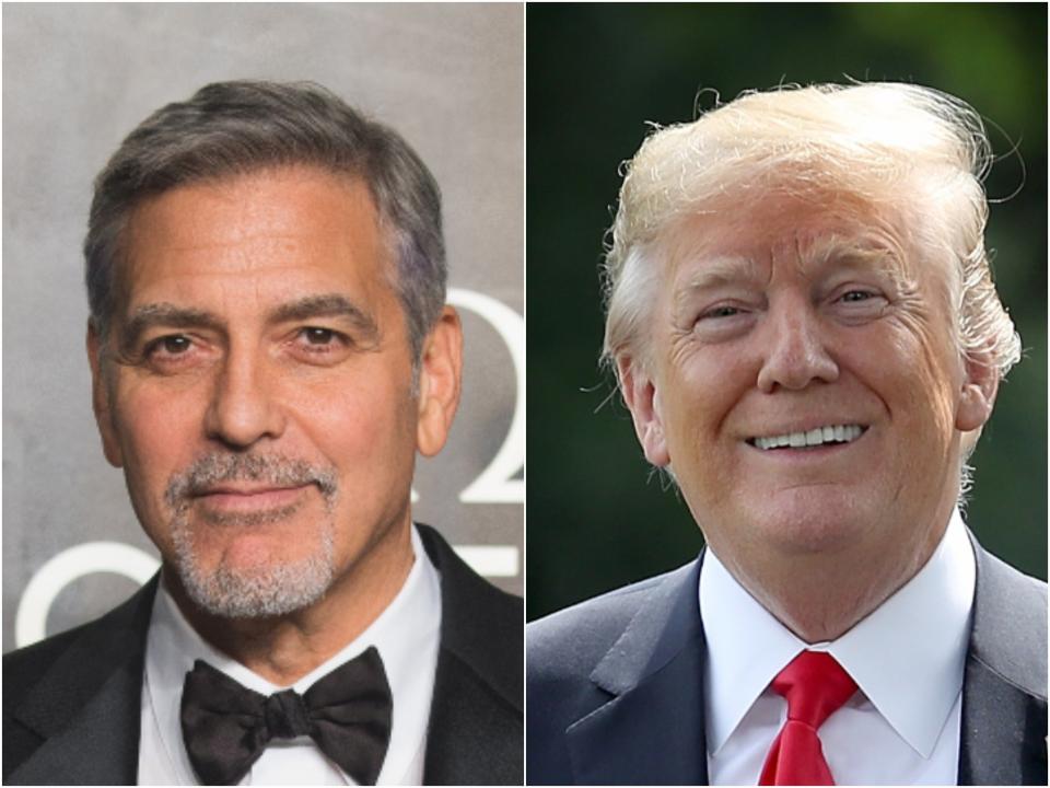 <p>George Clooney dice que Trump está en el 'basurero de la historia'.</p> (Getty Images)