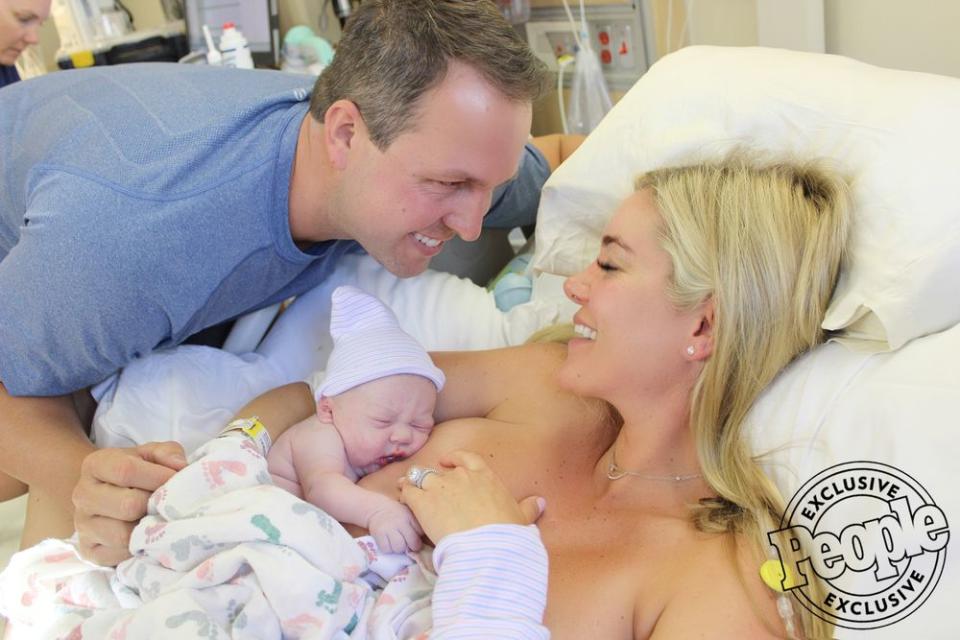 Brad McAtee, Ashley Wirkus and baby Dean | Ashley Wirkus