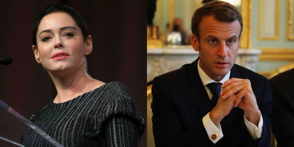 Comme on a pu le voir, Rose McGowan est très active sur Instagram, où elle compte plus d'un million d'abonnés. Un réseau social comme tribune pour l'actrice. En octobre 2017, elle a utilisé Twitter pour... Remercier Emmanuel Macron ! Pour quelle raison ? Dans un entretien sur TF1, le président de la République avait annoncé qu'il avait demandé une <em>"procédure disciplinaire" </em>pour faire retirer la Légion d'honneur à Harvey Weinstein. La réaction de star ? En français : <em>"Merci beaucoup, Emmanuel Macron. Merci d'être du bon côté de l'histoire. J'ai une immense gratitude pour votre intégrité</em>".