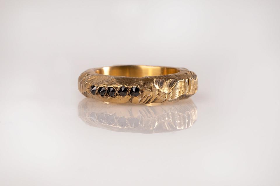 Kirke Black Diamond Ring by Alkemeya