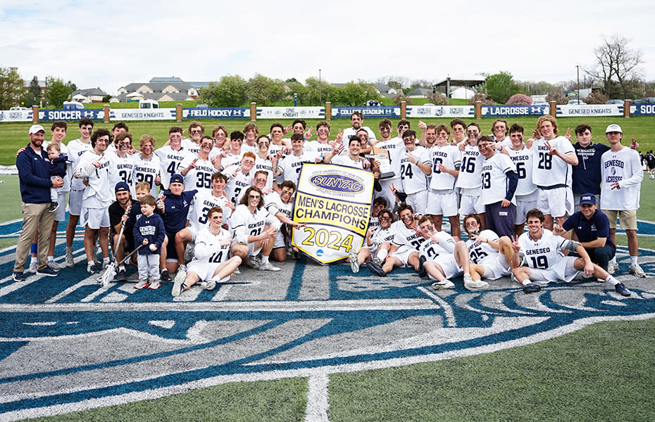 <em>(Photo Courtesy: sunyac.prestosports.com) SUNY Geneseo men’s lacrosse turned in a dominant effort to win a 2nd straight SUNYAC title. </em>