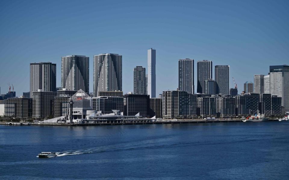 Hundreds of luxury apartments overlooking Tokyo Bay that were due to be converted from the Athletes' Village have already been sold - Getty Images