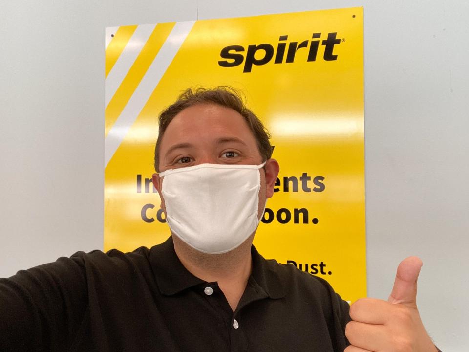 Flying on Spirit Airlines during pandemic