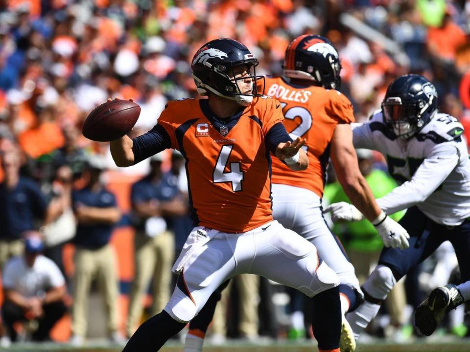 Case Keenum struggled on his debut with three interceptions but the Denver Broncos still beat the Seattle Seahawks (Reuters)