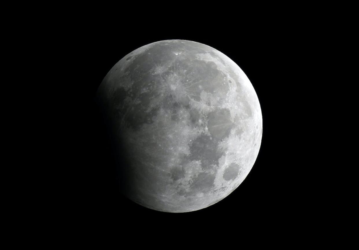 The Moon, shot from Pakistan during a lunar eclipse. <a href="https://newsroom.ap.org/detail/PakistanLunarEclipse/78b42ec6aa9f40218389cd06b938b1ff/photo?Query=moon&mediaType=photo&sortBy=&dateRange=Anytime&totalCount=41215&currentItemNo=5" rel="nofollow noopener" target="_blank" data-ylk="slk:AP Photo/Fareed Khan;elm:context_link;itc:0;sec:content-canvas" class="link ">AP Photo/Fareed Khan</a>