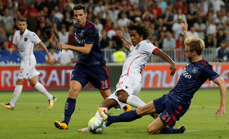 Soccer Football - Champions League - OGC Nice vs Ajax Amsterdam - Third Qualifying Round First Leg - Nice, France - July 26, 2017 Nice's Vincent Marcel in action REUTERS/Eric Gaillard