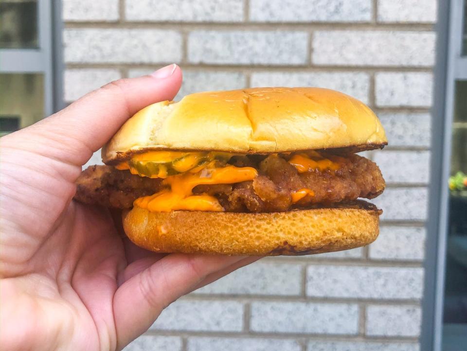 McDonald's spicy fried chicken sandwich