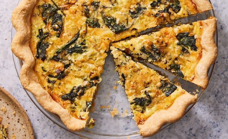 Spinach & Cheese Quiche